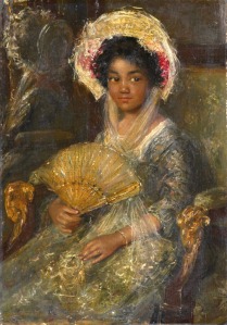 Simon Willem Maris Portrait of a young black woman 1890s